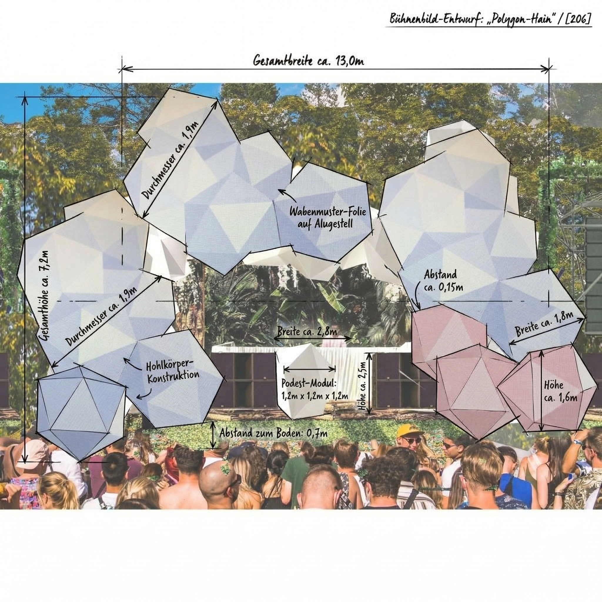 WCD Bühnenbild — Entwurf